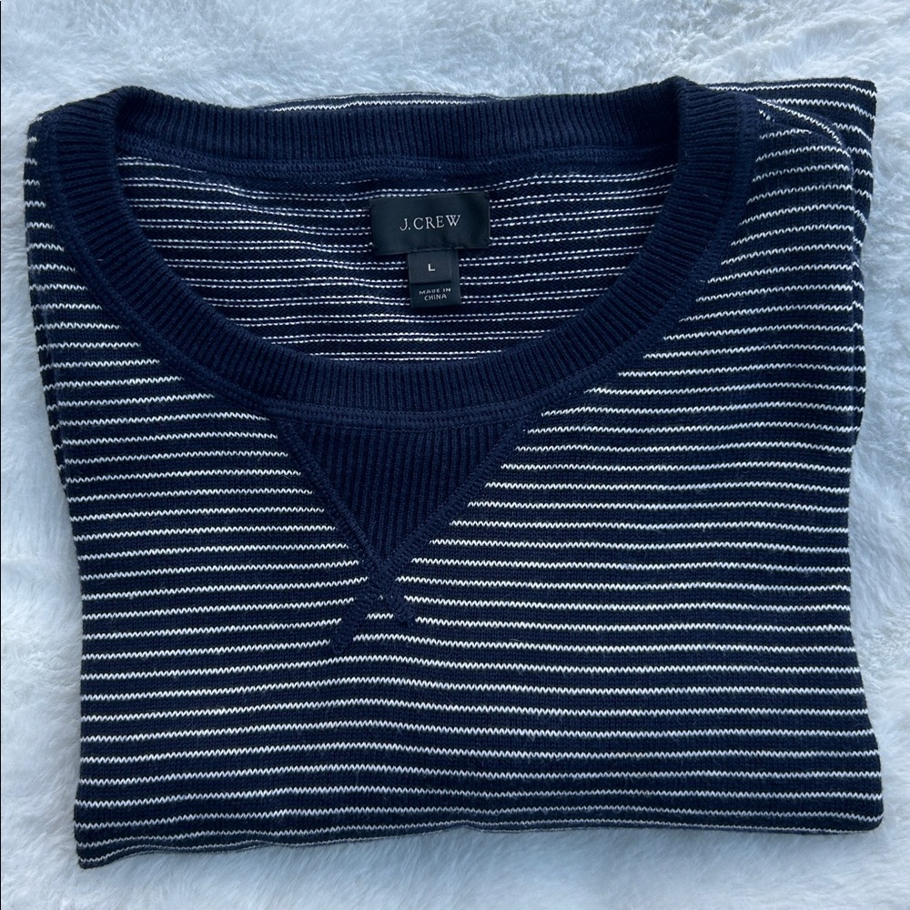J. Crew Striped Crewneck Sweater